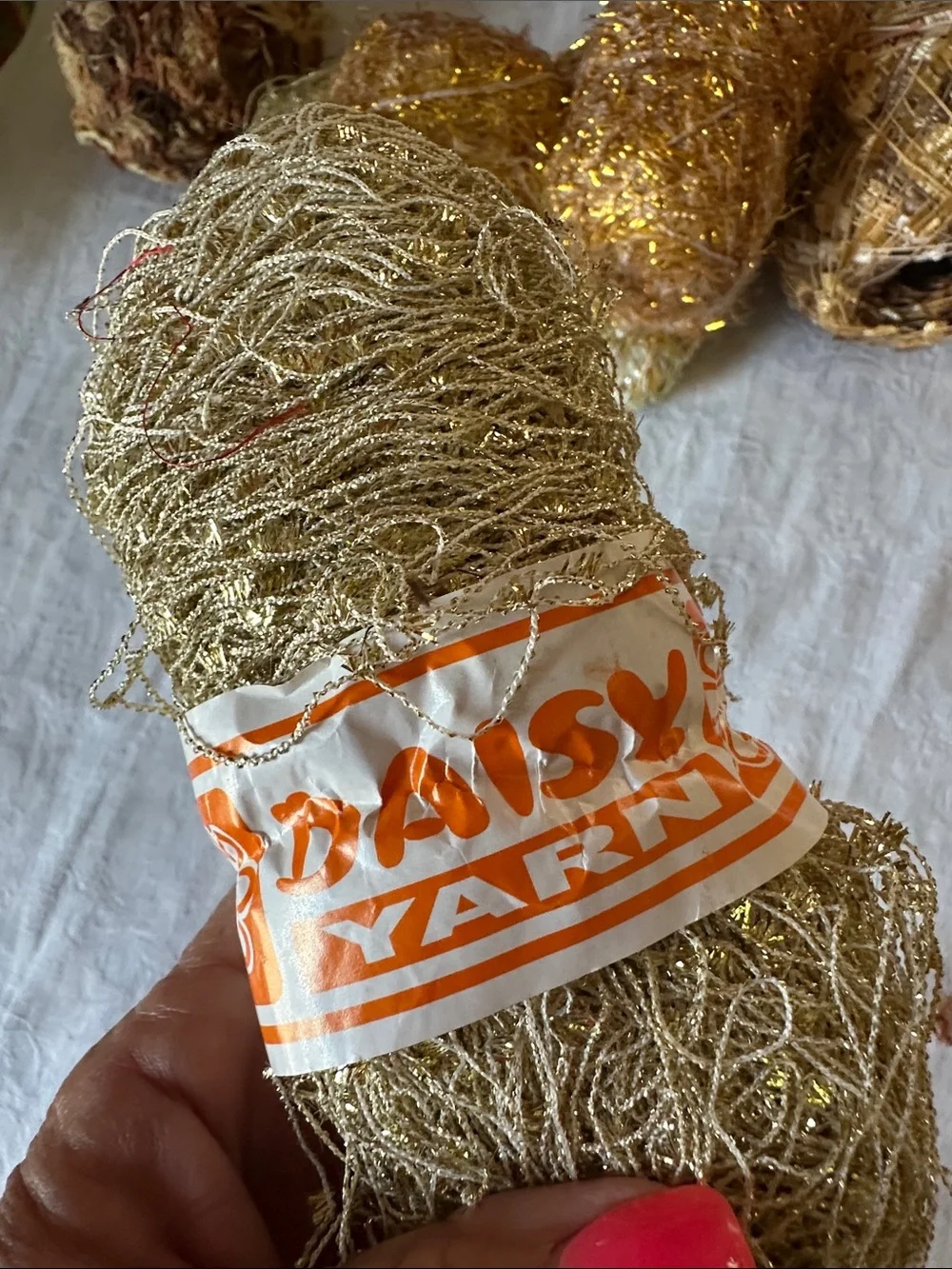 Yarn Bundle Gold Decorative Party Yarn Multipack